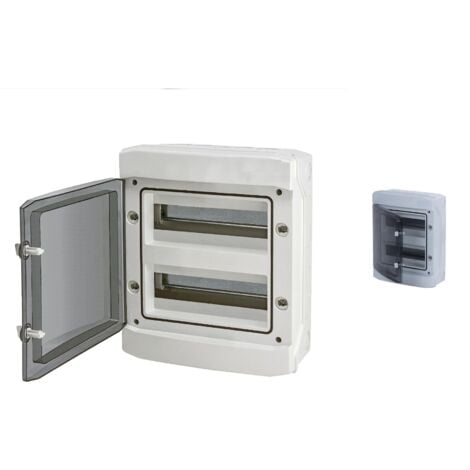 Coffret électrique étanche - IP65 14/24 modules - Porte transparente