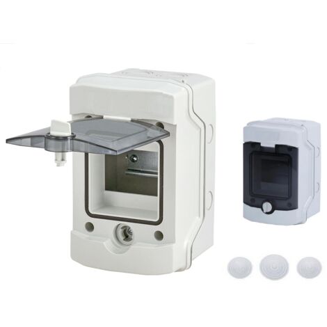 Coffret électrique étanche 4 modules apparent IP65 livré avec 3 entrées câble