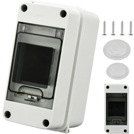 Coffret Electrique Etanche Exterieur IP65, 3 Modules, Boite de Boitier Etanche Electrique, Armoire de Contrôle, Boitier de Jonction