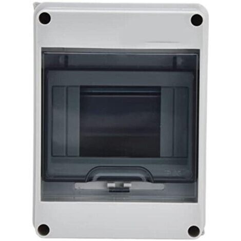 Coffret Electrique Etanche Exterieur IP65, 5 Modules, ABS de Surface en Plastique, Boite de Boitier Etanche Electrique Exterieur, Armoire de Contrôle, Coffret Modulaire Boitier de Jonction (5 Way)