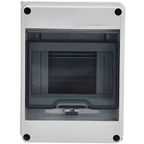 Coffret Electrique Etanche Exterieur IP65, 5 Modules, ABS de Surface en Plastique, Boite de Boitier Etanche Electrique Exterieur, Armoire de Contrôle, Coffret Modulaire Boitier de Jonction (5 Way)