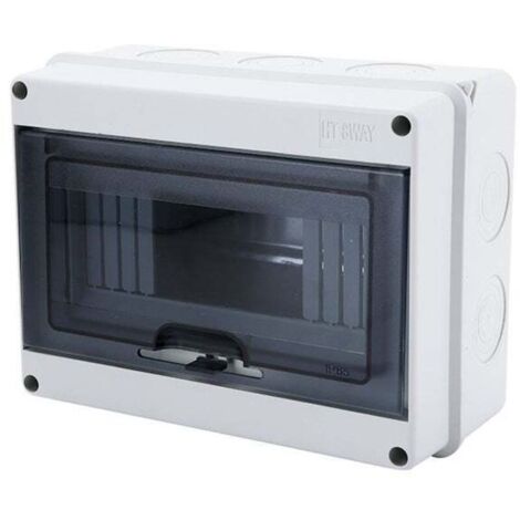Coffret Electrique Etanche Exterieur, IP65 8 Modules Ableaux à Disjoncteurs éLectriques Boitier, Boitier de Jonction pour Utilisation à l'extérieur
