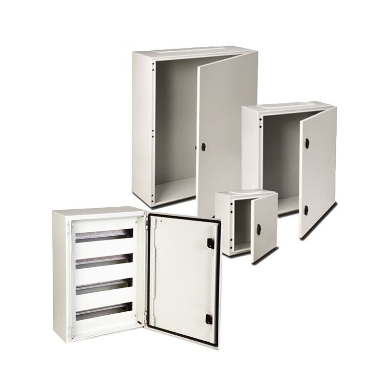 Coffret électrique étanche IP66 en métal IDE Argenta - Dimensions argenta - 5T (HxLxP) 300x250x200 Porte vitrée