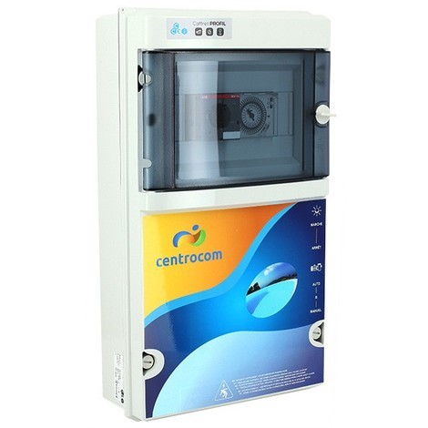Coffret électrique piscine - Coffret de filtration 1 projecteur LED 100W - 4 à 6,3 A de Centrocom