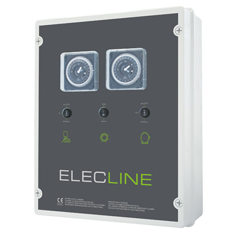 Coffret electrique pour filtration + 2 projecteurs 300w + balai - Wa Conception - detfb 2 pd