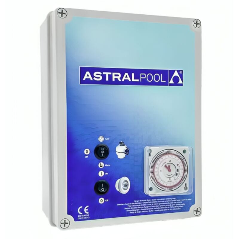 Coffret électrique pour filtration piscine et projecteur 300 w (4-6 a) , contrôle et éclairage piscine Astrapool