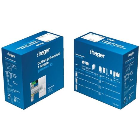 coffret electrique pre-equipe 1 rangee gamma+