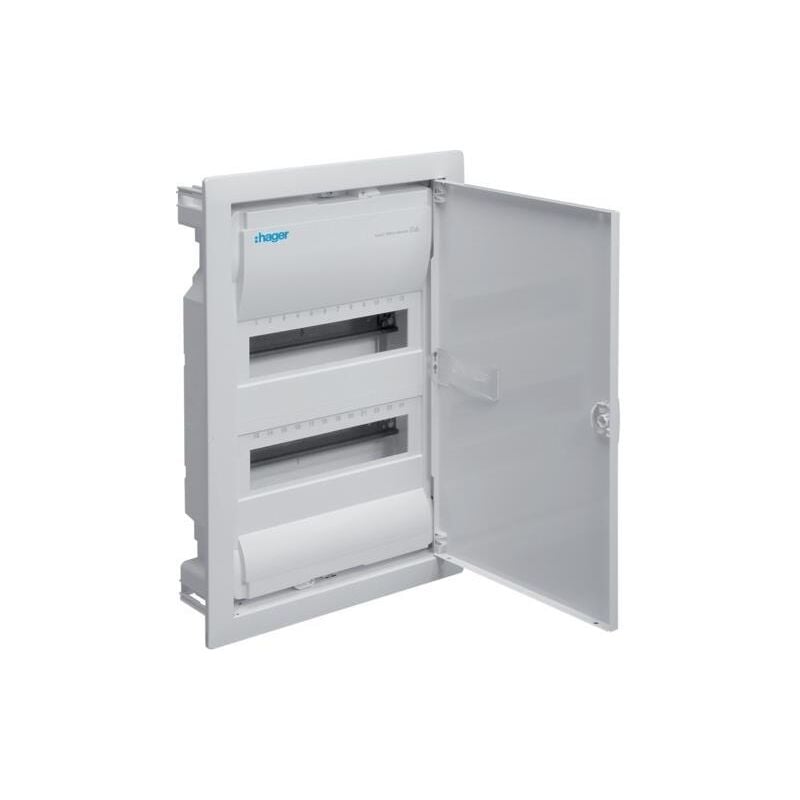 Hager - Tableau électrique encastrable 2x 12 modules IP30 étanche VU24NE