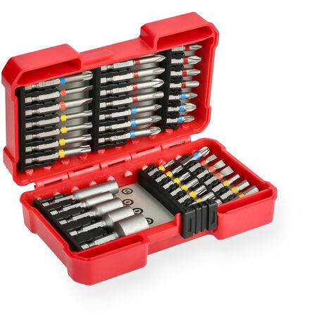 Coffret Embout Visseuse Pro + Porte Embout Visseuse + Tournevis à Cliquet -  42 Pièces-Coffret Embouts idéal pour tous les A166 - Cdiscount Bricolage