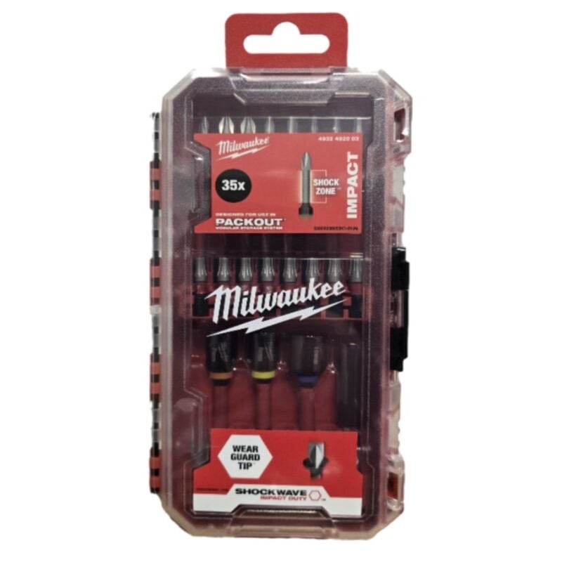 Milwaukee - 4932492003 Set embouts shockwave 35 pièces