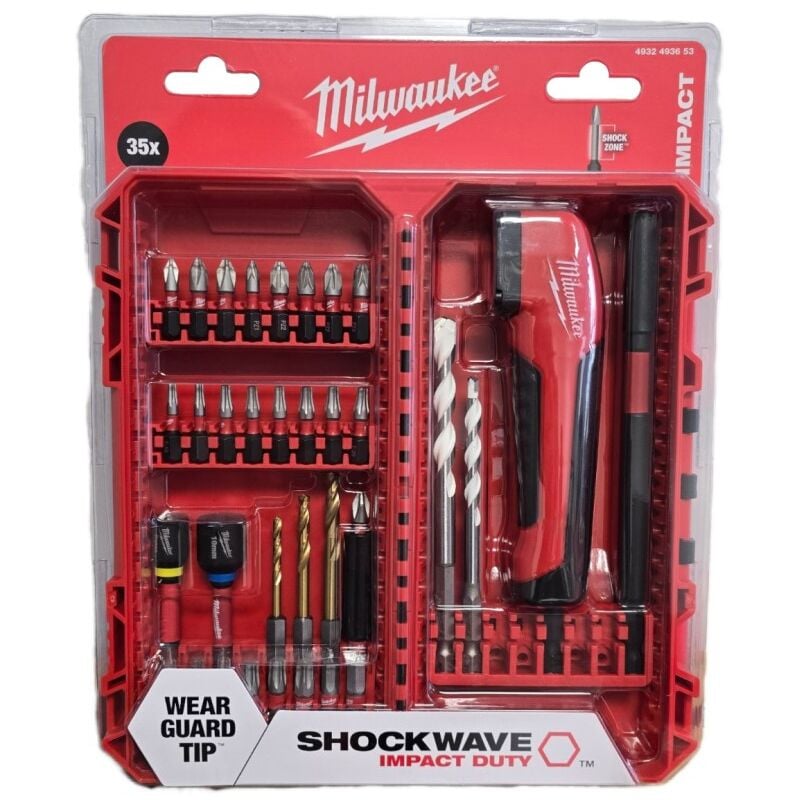 Milwaukee - 4932493653 coffret embouts shockwave 38 pcs + angle