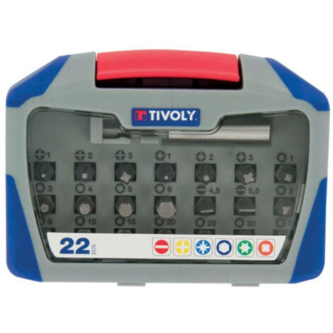 Coffret embouts standard 22 pièces - TIVOLY