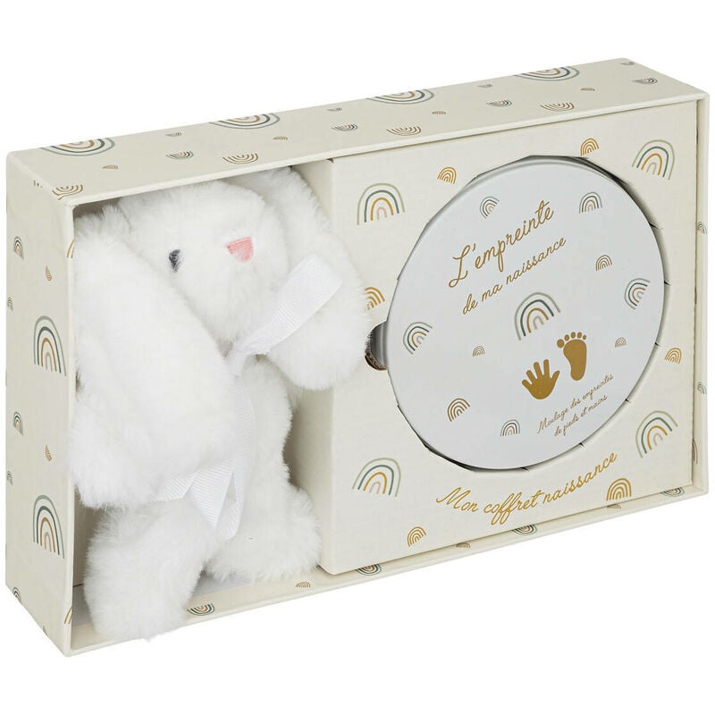 Cadeau idéal pour nouveau-né, lapin en peluche