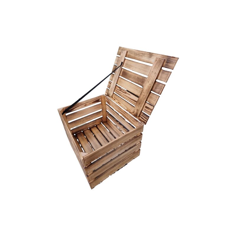 Coffret en bois avec couvercle 50x40x30 coffre alimenté
