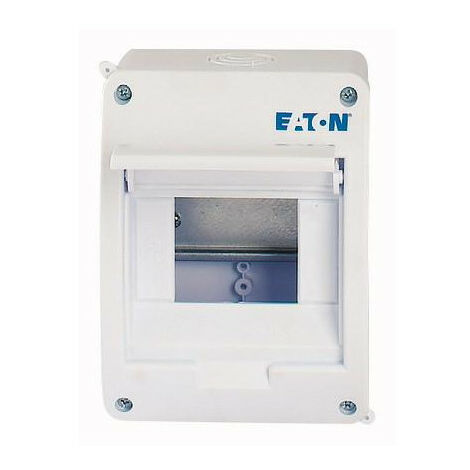 Coffret en saillie IP40 1 rangée 5 modules porte blanche EATON BC-O-1/5-TW-ECO