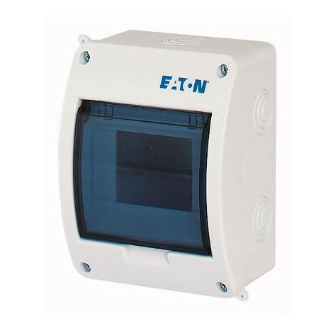 Coffret en saillie IP40 1 rangée 5 modules porte transparente EATON BC-O-1/5-ECO