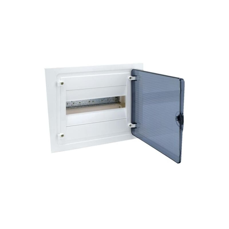 Hager - Coffret encastré 1 rangée de 12 Modules porte transparente VF112TR