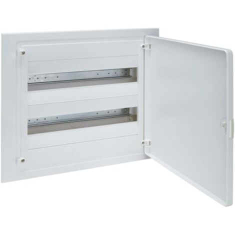 Coffret encastré 2 rangées 36 Modules porte opaque HAGER VF218PR