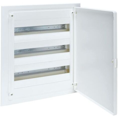 Coffret encastré 54 Modules de 3 rangées avec porte opaque HAGER VF318PR