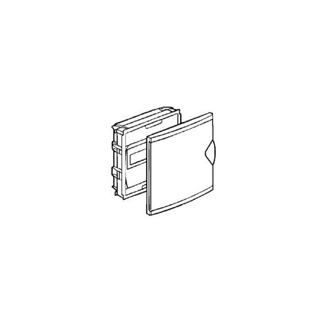 coffret encastré - 6+2 modules - avec porte - legrand 001410