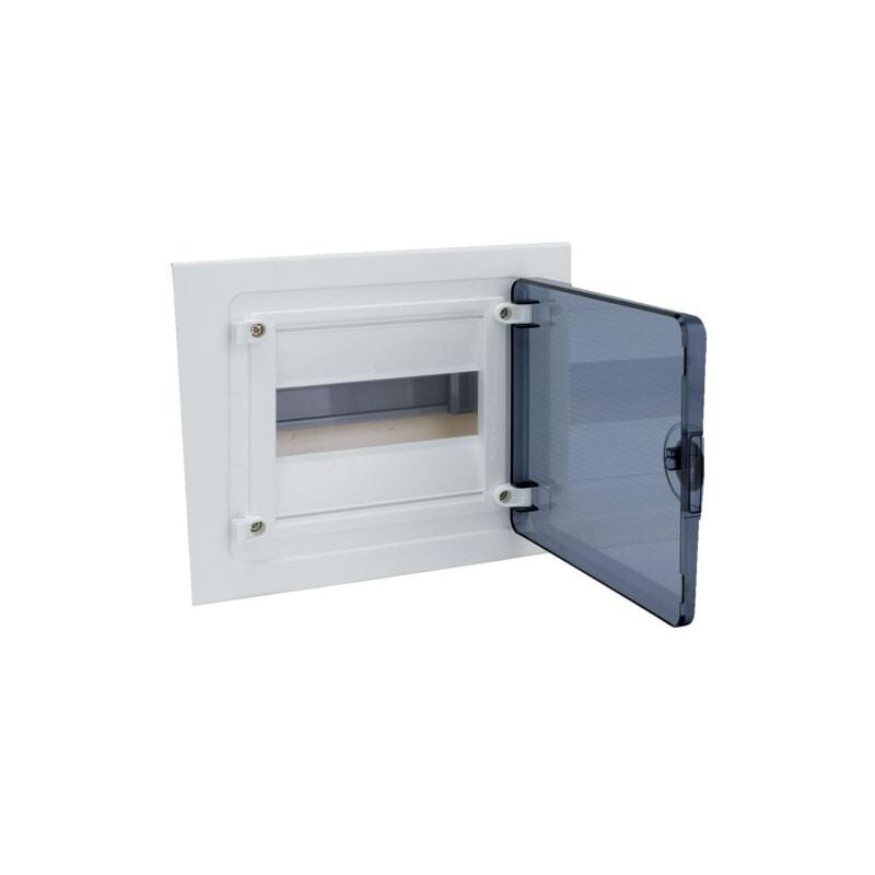 Hager - Coffret encastré 8 Modules porte transparente VF108TR