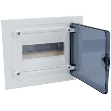 Coffret encastré 8 Modules porte transparente HAGER VF108TR