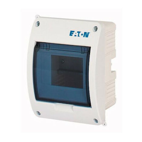 Coffret encastré IP40 1 rangée 5 modules porte transparente EATON BC-U-1/5-ECO