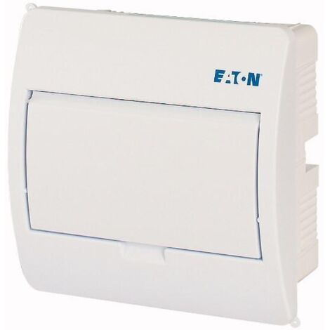 Coffret encastré IP40 1 rangée 8 mod porte blanche 000281697 EATON BC-U-1/8-TW-ECO
