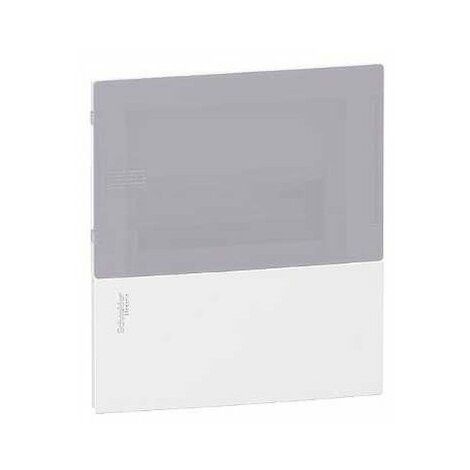 Coffret encastré Mini Pragma - 8 modules - Portillon fumé