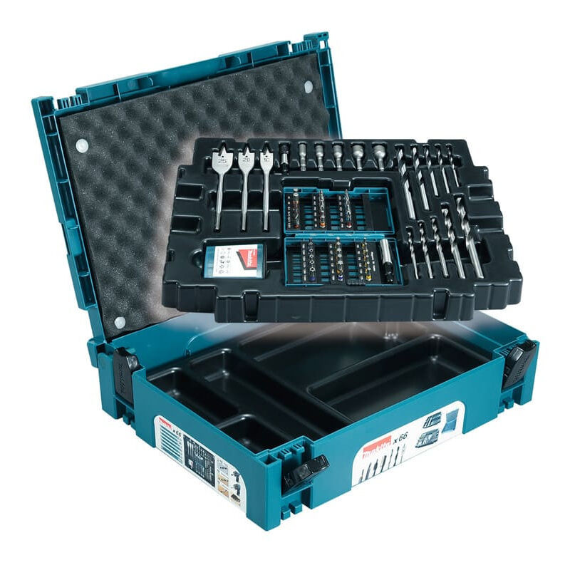 Coffret ensemble d'accessoires 66 pi&egrave;ces en coffret MAK-PAC - B-43044