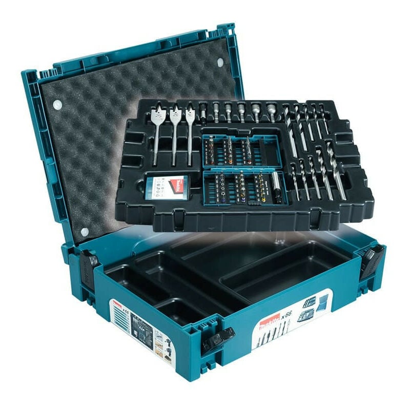Makita - Coffret perçage vissage en makpac (66 pcs) B-43044