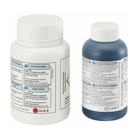 Coffret entretien adoucisseur d'eau – Nettoyant résines 125ml et protecteur 250ml – Compatible adoucisseurs BWT