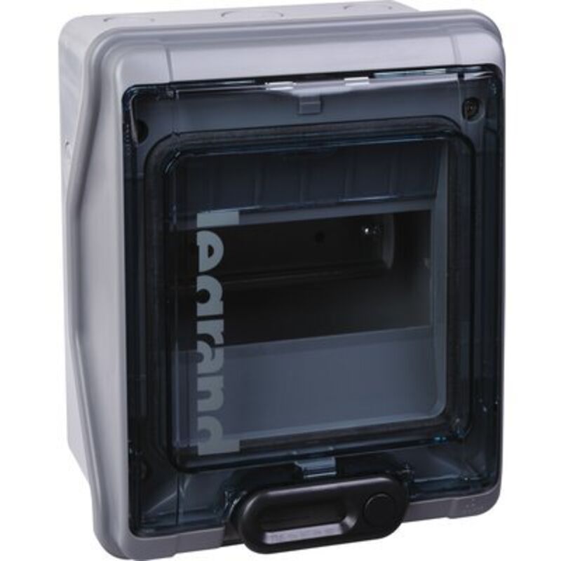 Coffret étanche Plexo³ 6 modules avec embouts à perforation directe pré-montés IP65 IK09 Gris Legrand 001906