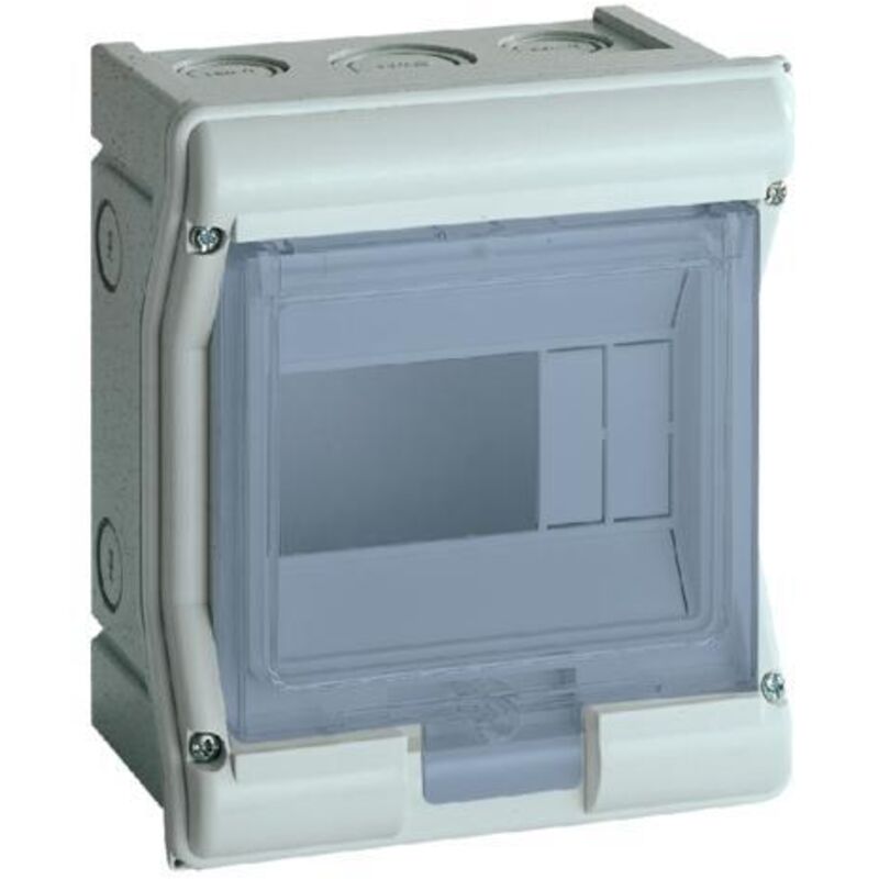 Hager - Coffret étanche Vector IP55 1 rangée 4+2 modules - VE106F