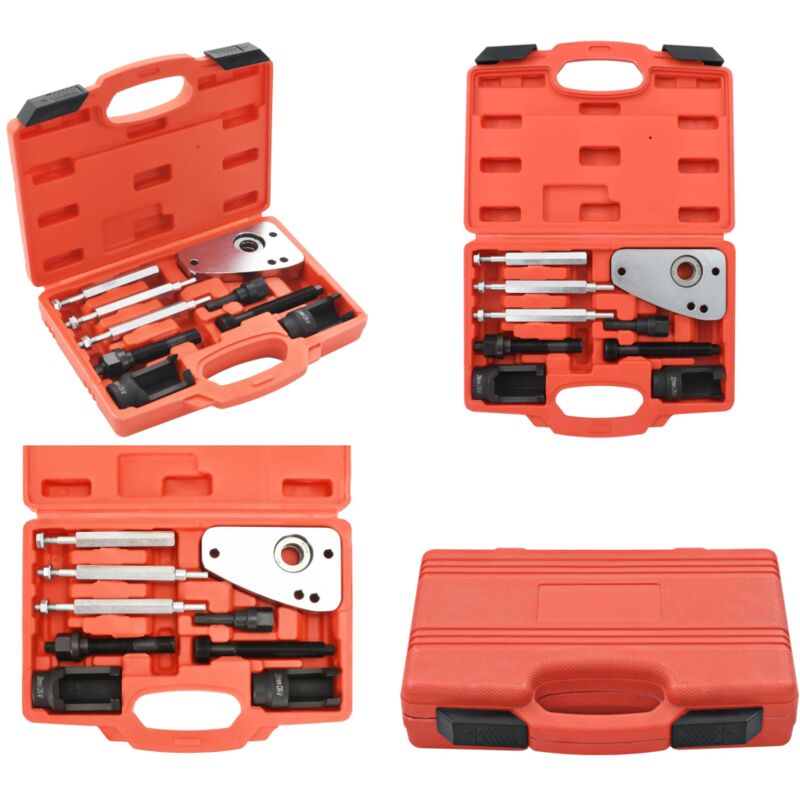 Vidaxl - Coffret extracteur d'injecteur moteur diesel Citroën Peugeot 9 pcs - Outil Extraction Injecteur - Outil Mécanique - Kit Réparation Voiture