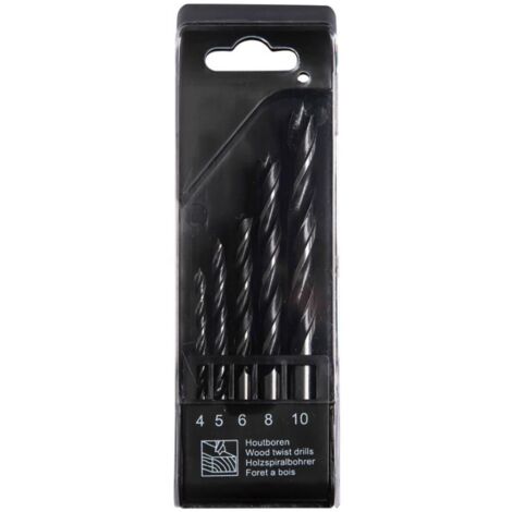 Coffret forets bois machine - Radix - plastique - 4-5-6-8-10 mm (5 pcs)