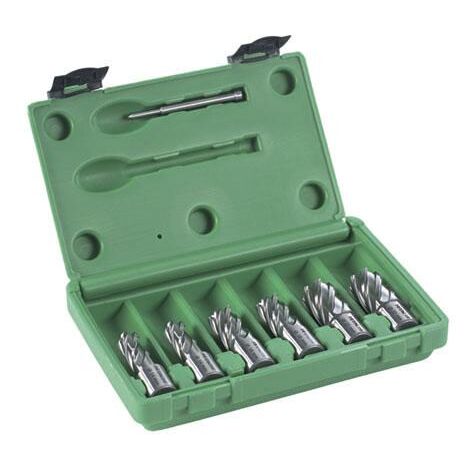 Coffret fraise à carotter 2x14/18/22 x 30 + tige de centrage HIKOKI 754496