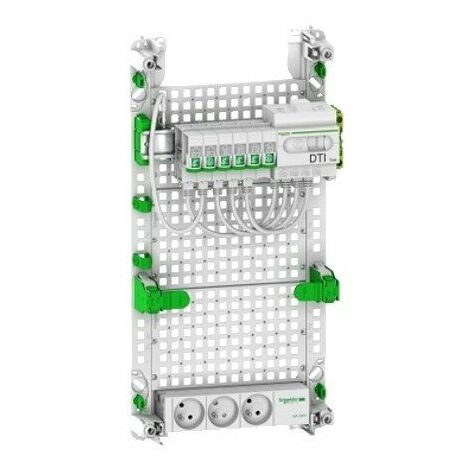 Coffret grade 2TV Box Essential Lexcom Home 6xRJ45 Cat 6 Resi9 13M3R - Schneider Electric