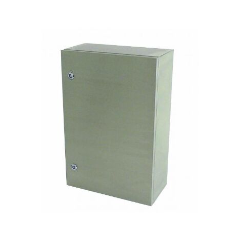 Coffret industriel acier inoxidable 304L 800x600x250mm finition brossé porte pleine IK10 IP66 LA BUSSIERE
