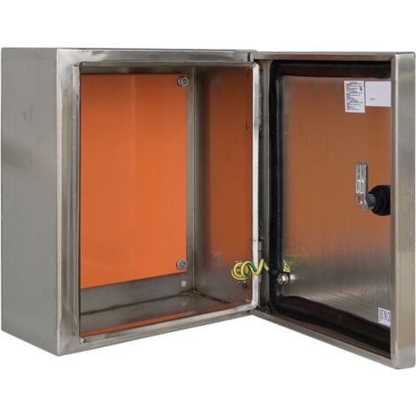 Coffret Inox étanche Ip65 Hxlxp 250x250x150mm Avec Plaque