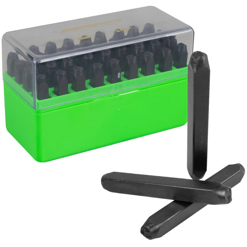 JBM - ensemble de matrices de lettres et de chiffres 5mm. 52422