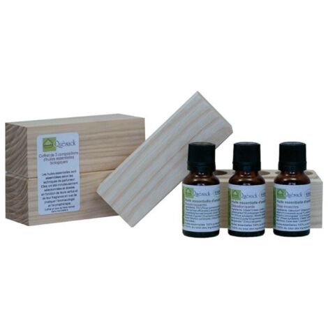 Coffret maison Huiles essentielles: Assainissante,Désodorisante,Stop-insectes