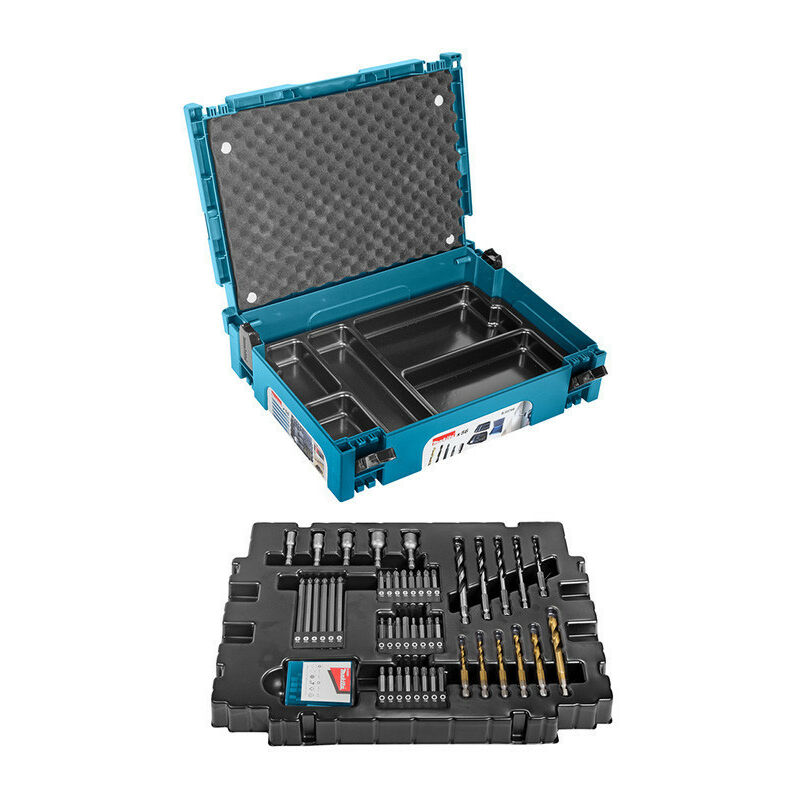 Coffret ensemble accessoires (56 pcs) en MAKPAC - MAKITA B-53768