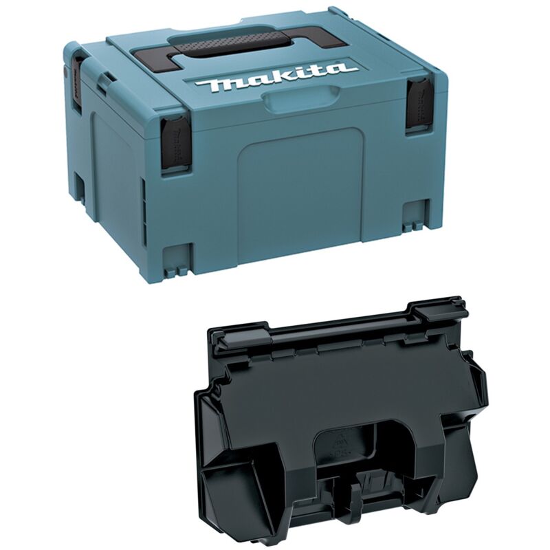 Makita - Coffret makpac 3 Moulage Power Set DC18RD - 4 batteries (839205-3)
