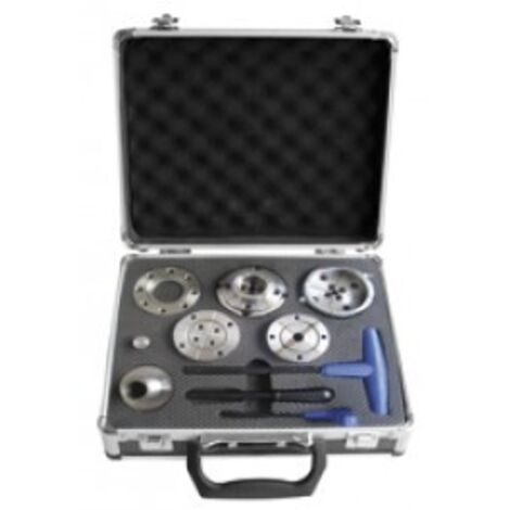 COFFRET MANDRIN TOURNAGE 1''X8TPI AVEC MORS +QUEUE DE COCHON +ADAPTATEUR 1''x8TPI/M33x3,5mm