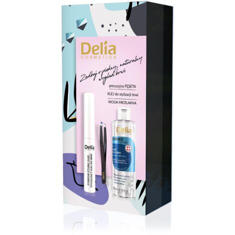 Coffret maquillage DELIA 1 Eau micellaire + Colle + Pince à épiler