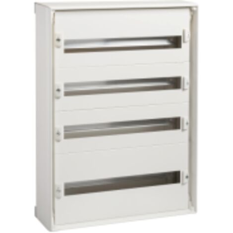Coffret métal 4 rangées de 15M saillie L555xH780xP157 blanc Pack 160 IK07 IP30 PrismaSeT G