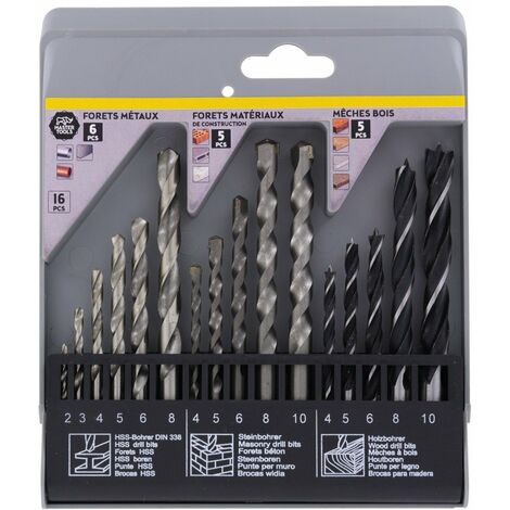 Coffret Metal Bois Eco 16 Pcs
