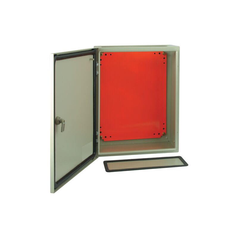 Coffret métallique étanche IP65 HxLxP 300x250x150mm avec plaque
