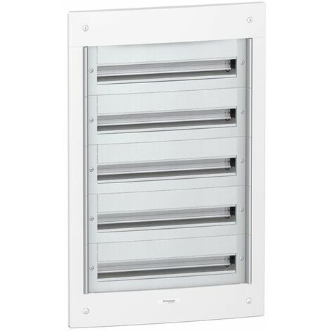 Coffret métallique PRAGMA24 à encastrer 5 rangées de 120 modules sans porte